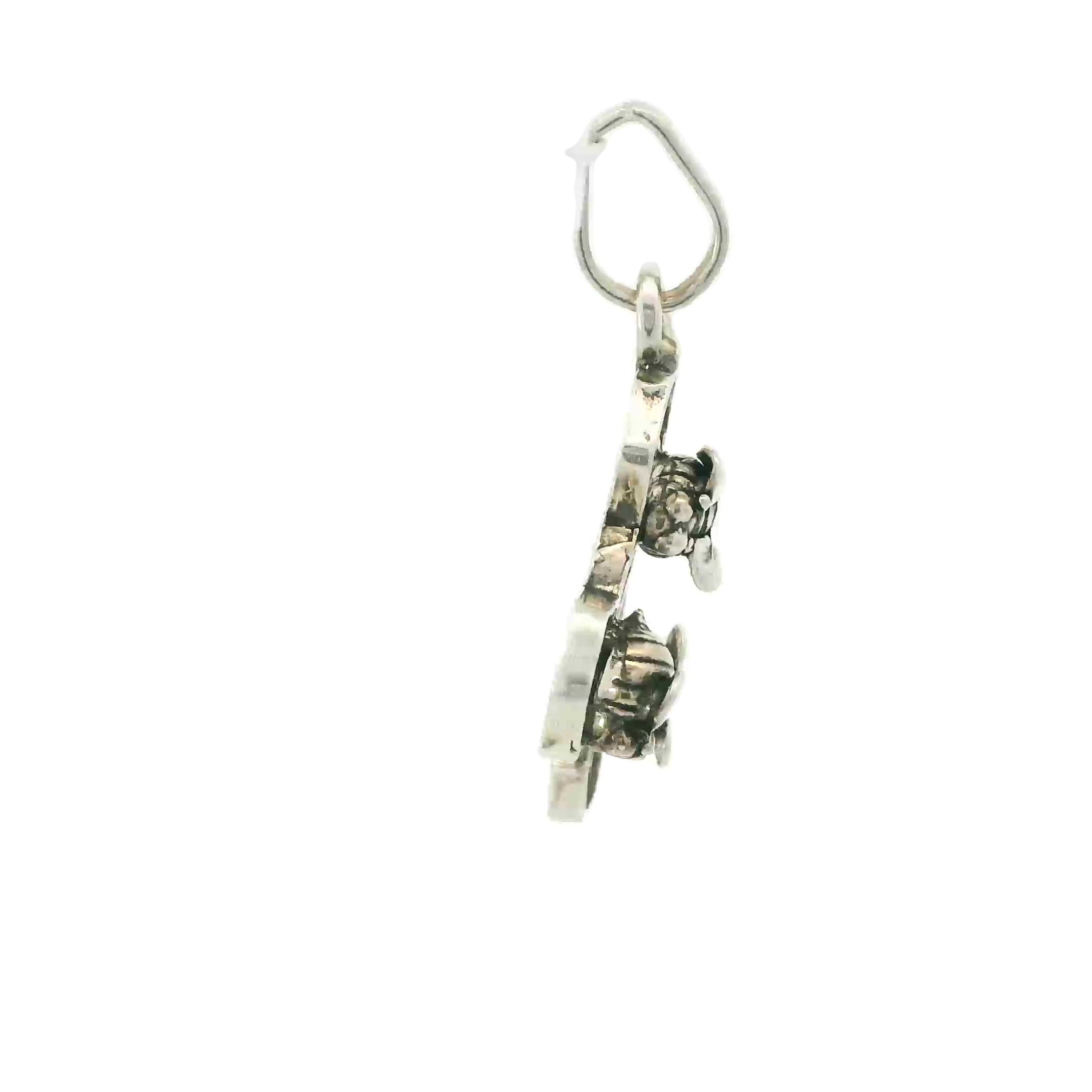 HONEY COMB (BEES) STERLING SILVER PENDANT