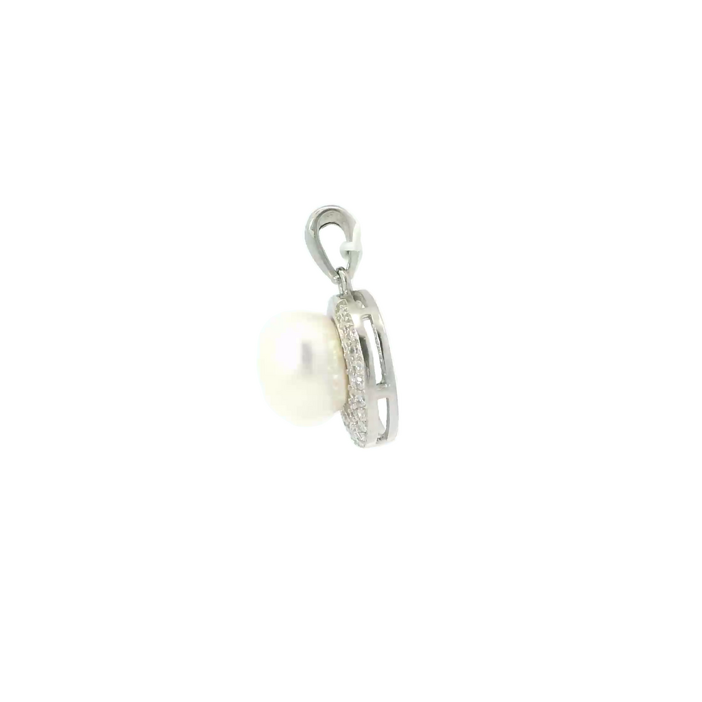 STRELING SILVER PEARL PENDANT