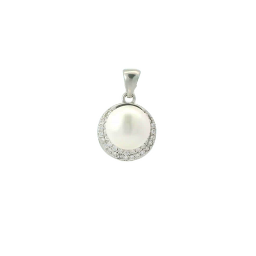 STRELING SILVER PEARL PENDANT