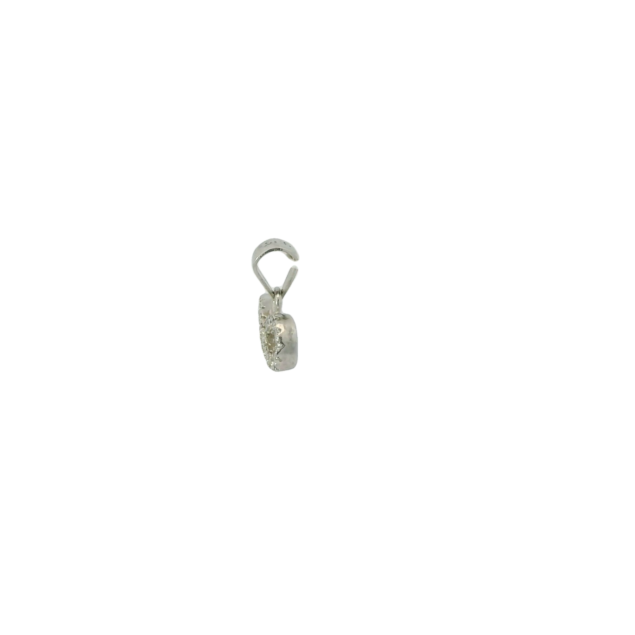 CUBIC ZIRCONIA STERLING SILVER PENDANT (INFINITY)