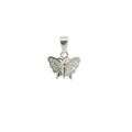 Butterfly pendant with cubic zirconia 