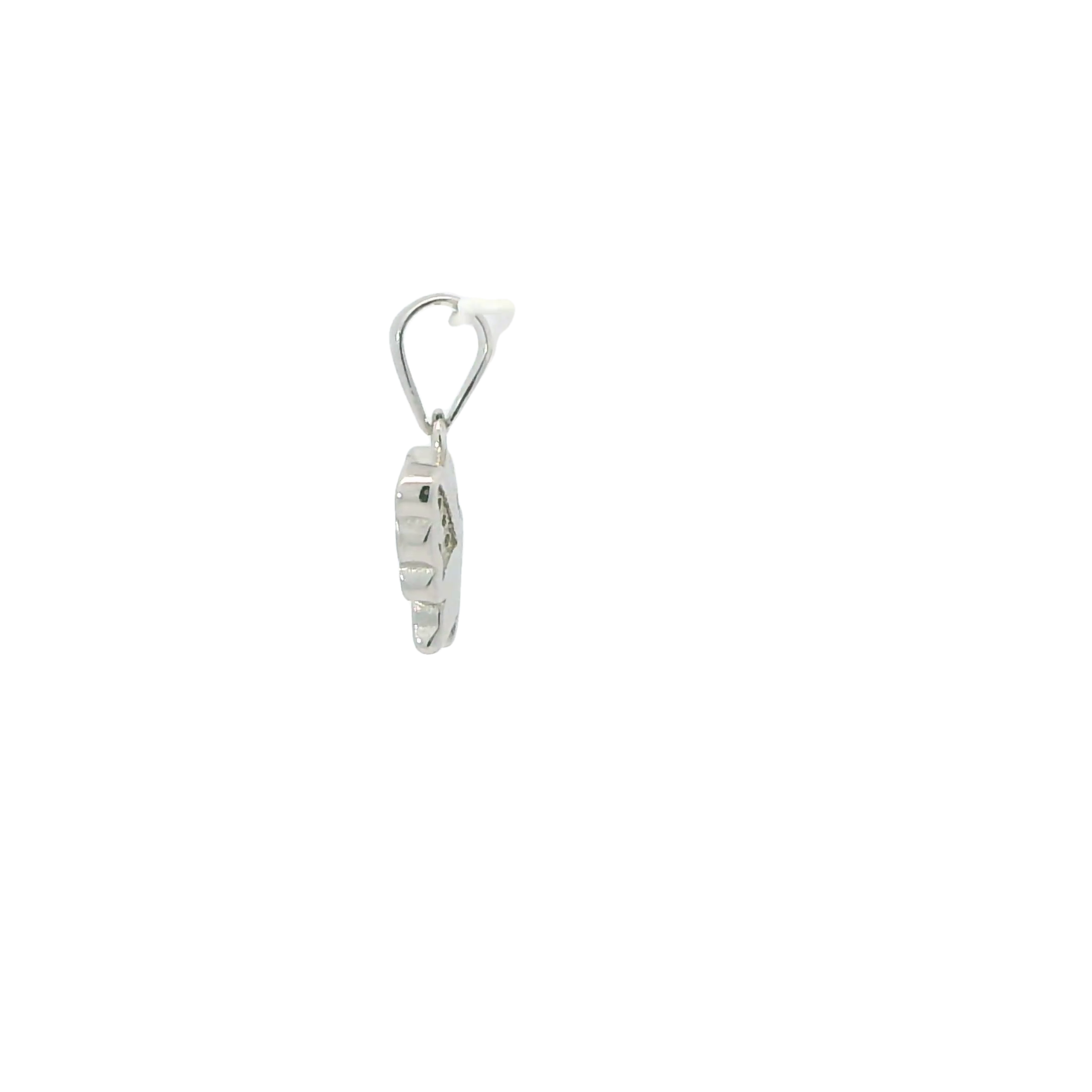 BUTTERFLY WHITE CUBIC ZIRCONIA STERLING SILVER PENDANT