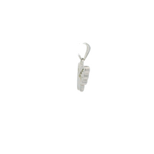 Load image into Gallery viewer, WHITE CUBIC ZIRCONIA STERLING SILVER PENDANT (BUTTERFLY)