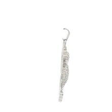 Load image into Gallery viewer, WHITE CUBIC ZIRCONIA STERLING SILVER PENDANT (SEAHORSE)