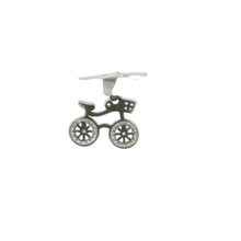 Load image into Gallery viewer, CUBIC ZIRCONIA BICYCLE STERLING SILVER PENDANT