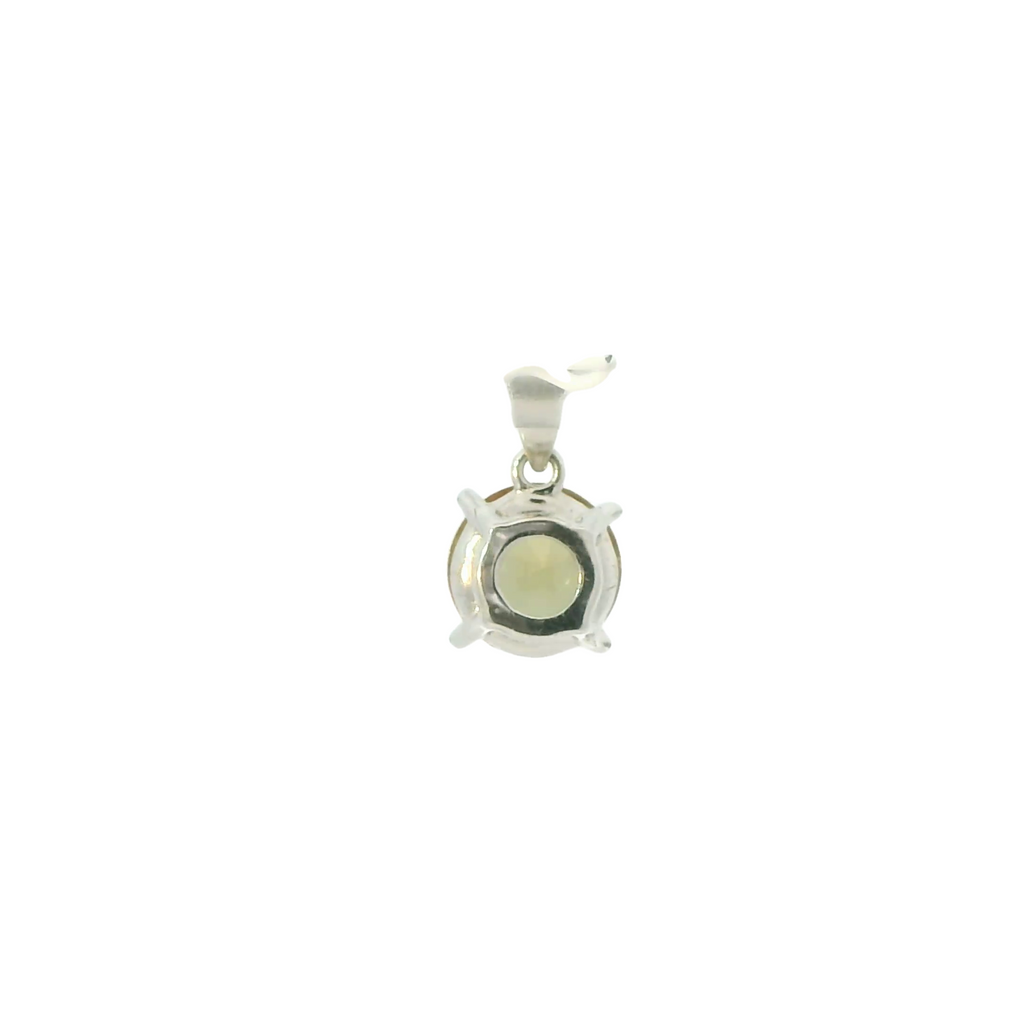 ZULTANITE COLOR CHANGING CUBIC ZIRCONIA STERLING SILVER PENDANT (ROUND)