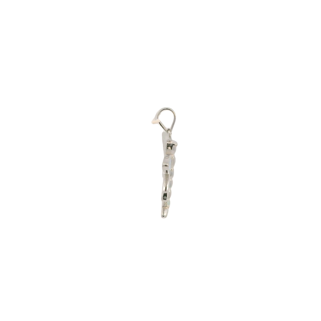 BLUE LAB OPAL STERLING SILVER PENDANT (DRAGONFLY)