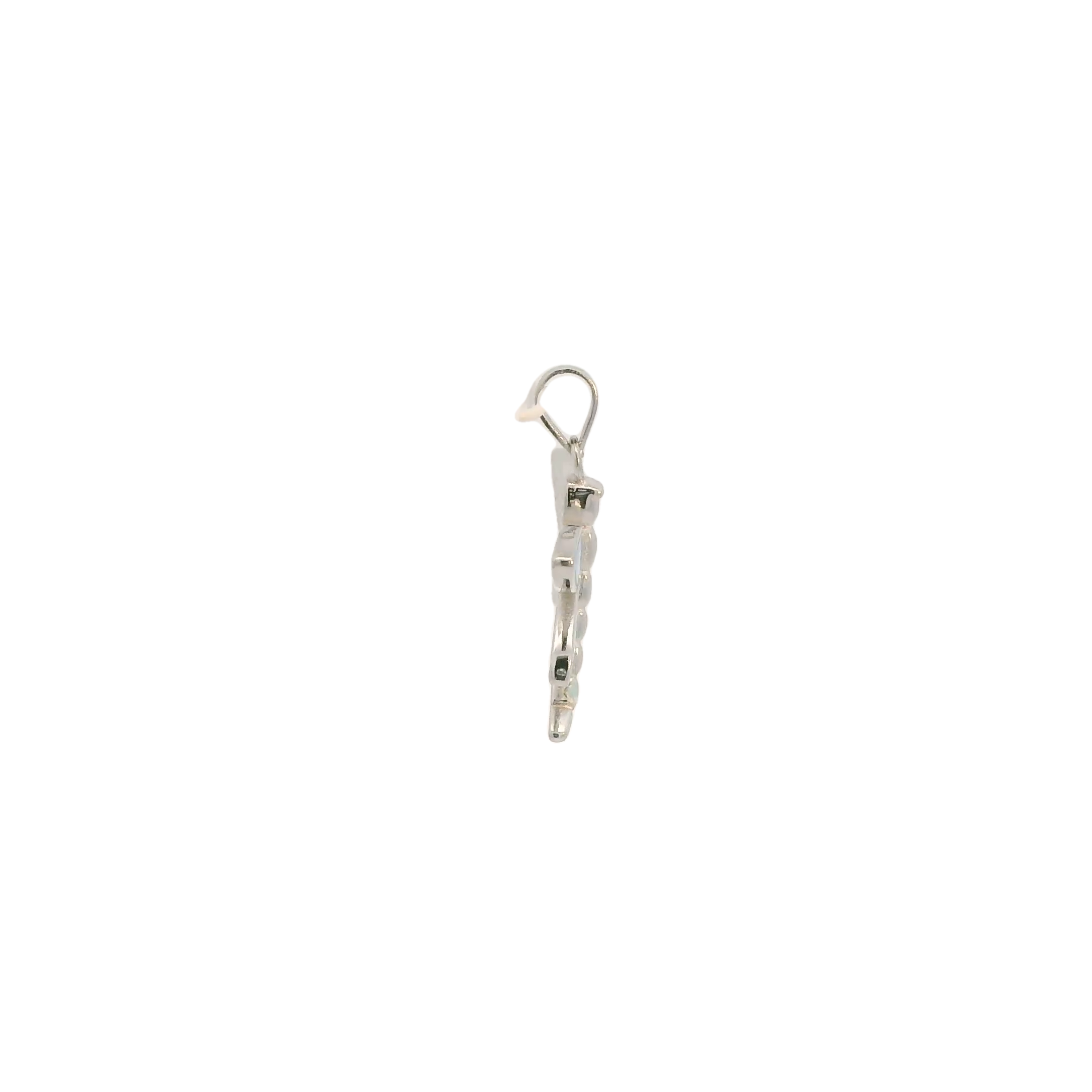 BLUE LAB OPAL STERLING SILVER PENDANT (DRAGONFLY)