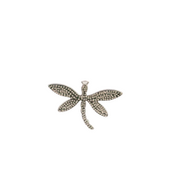 Load image into Gallery viewer, BLUE LAB OPAL STERLING SILVER PENDANT (DRAGONFLY)