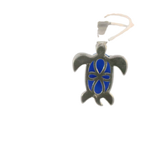 Load image into Gallery viewer, BLUE LAB OPAL STERLING SILVER PENDANT (TURTLE)