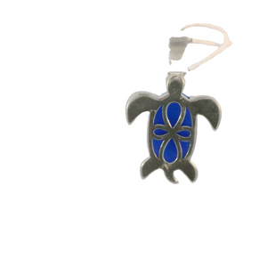 BLUE LAB OPAL STERLING SILVER PENDANT (TURTLE)