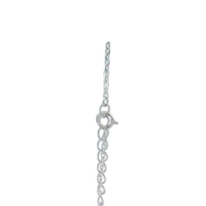 CUBIC ZIRCONIA STERLING SILVER BRACELET (STARFISH)