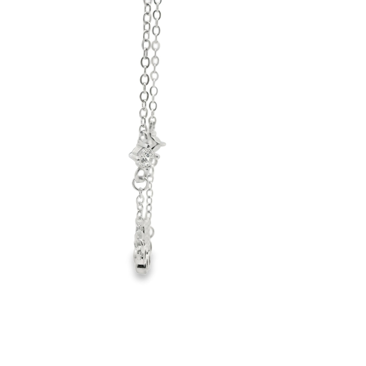 STERLING SILVER CZ PAW BRACELET