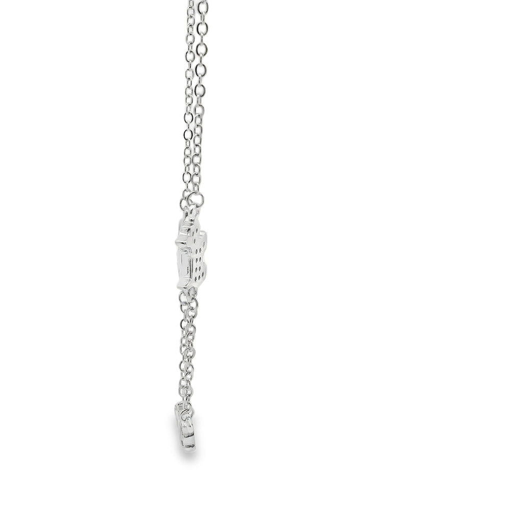 STERLING SILVER CZ DOGS BRACELET
