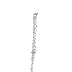 CUBIC ZIRCONIA STERLING SILVER BRACELET (CROSS)