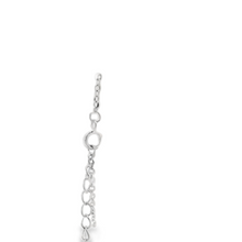 Load image into Gallery viewer, CUBIC ZIRCONIA STERLING SILVER BRACELET (HEARTS)