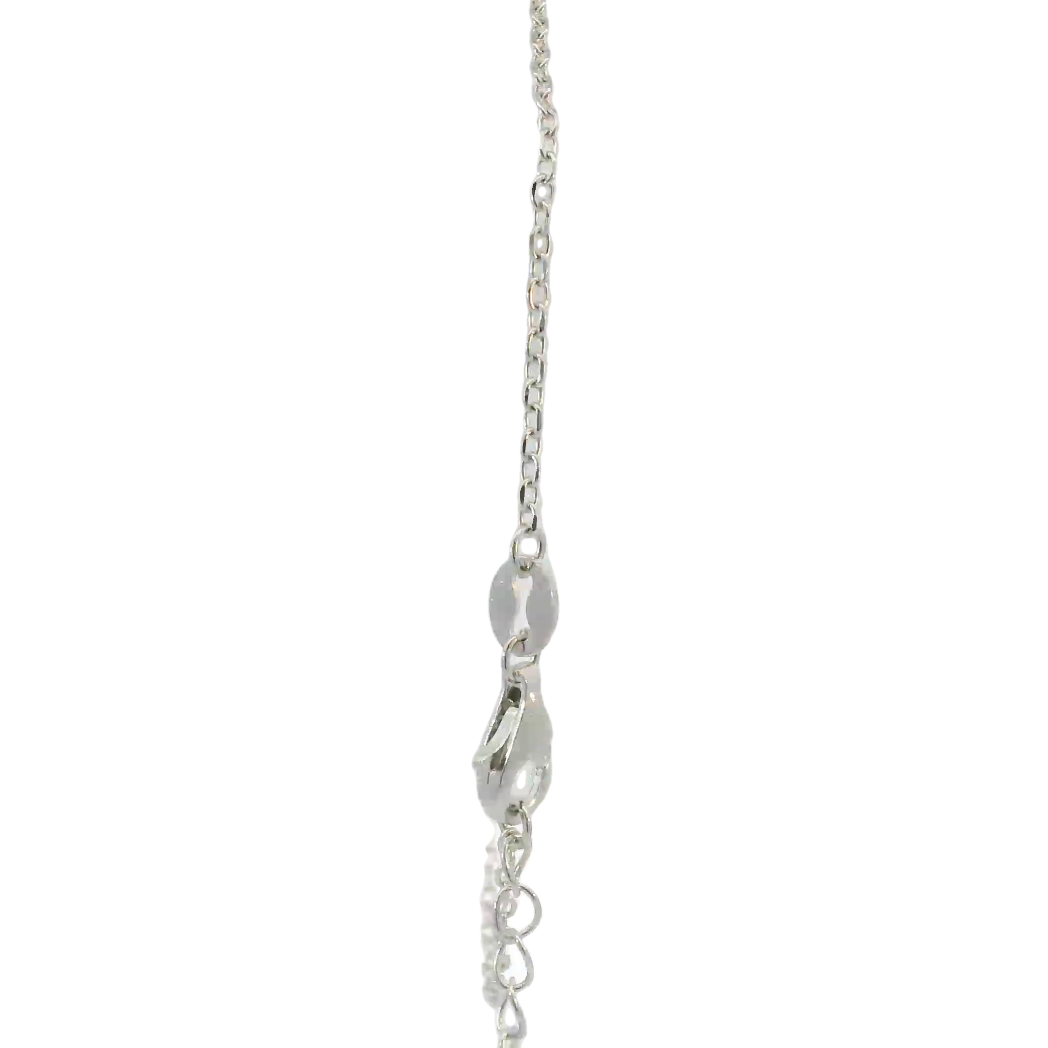 Sterling silver lab opal bracelet (heart)