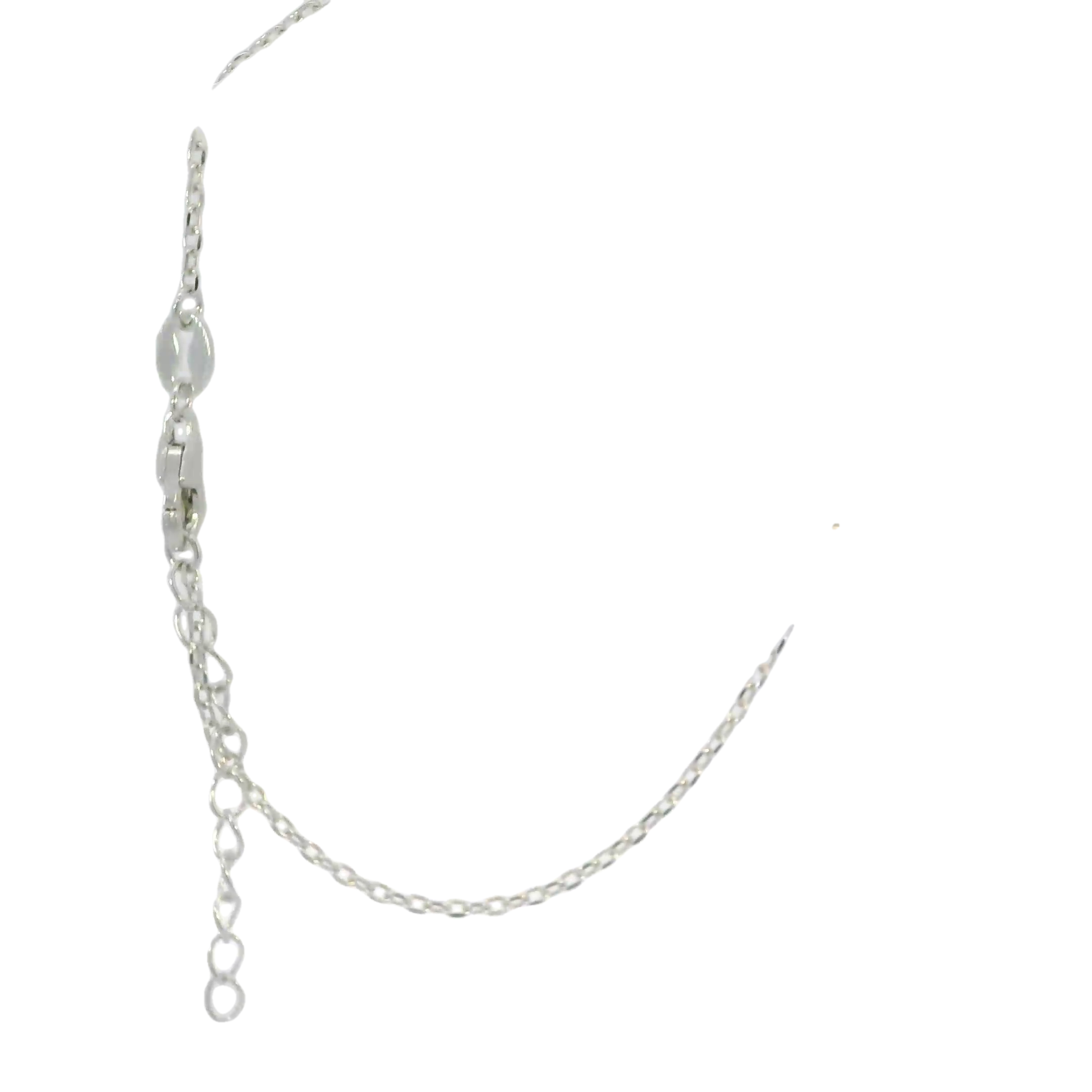 Sterling silver lab opal bracelet (heart)