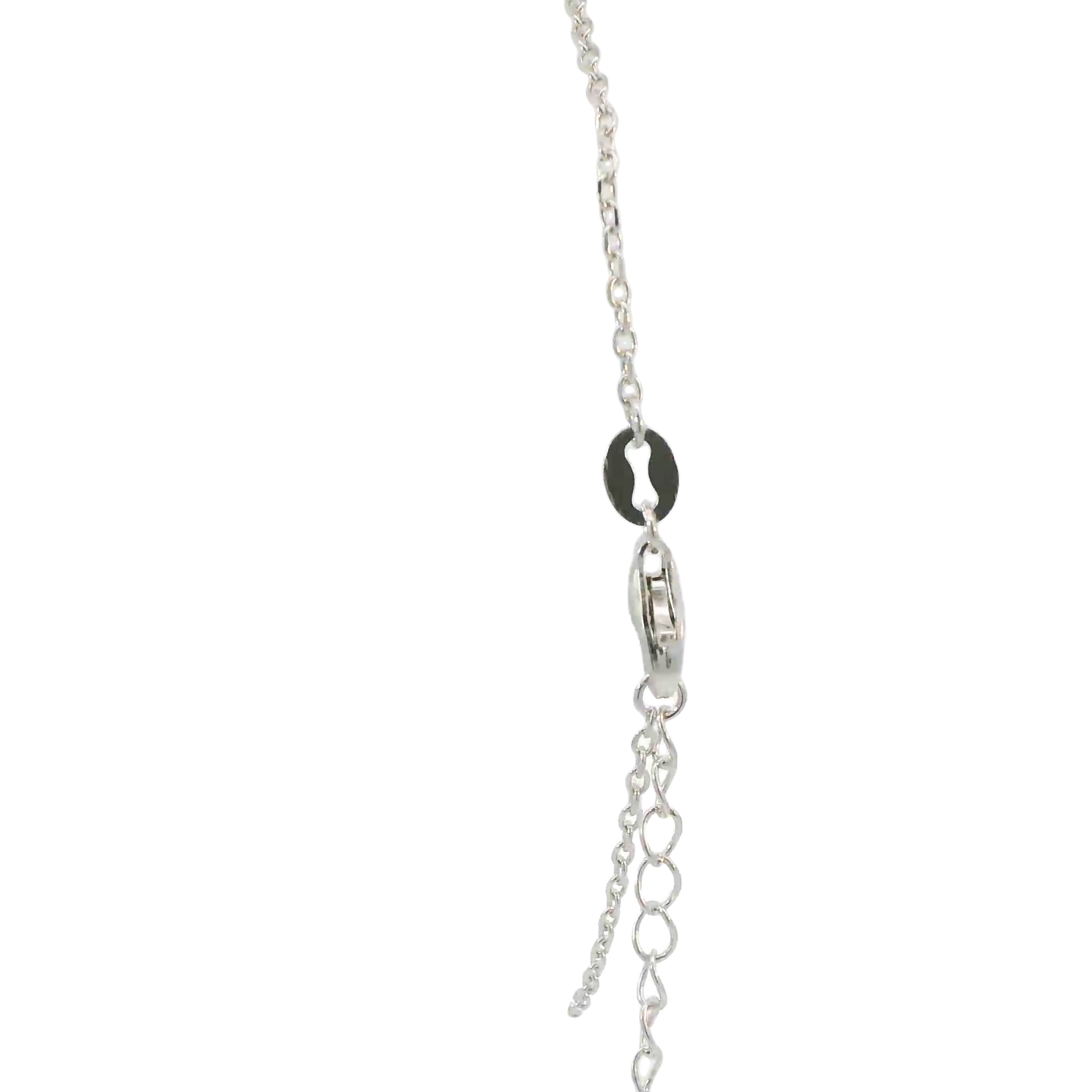 Sterling silver lab opal bracelet (Heart)