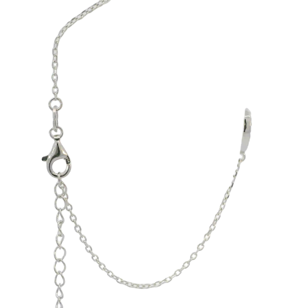 Sterling silver lab opal bracelet (Heart)
