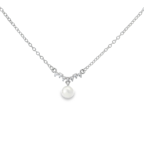 STERLING SILVER PEARL NECKLACE
