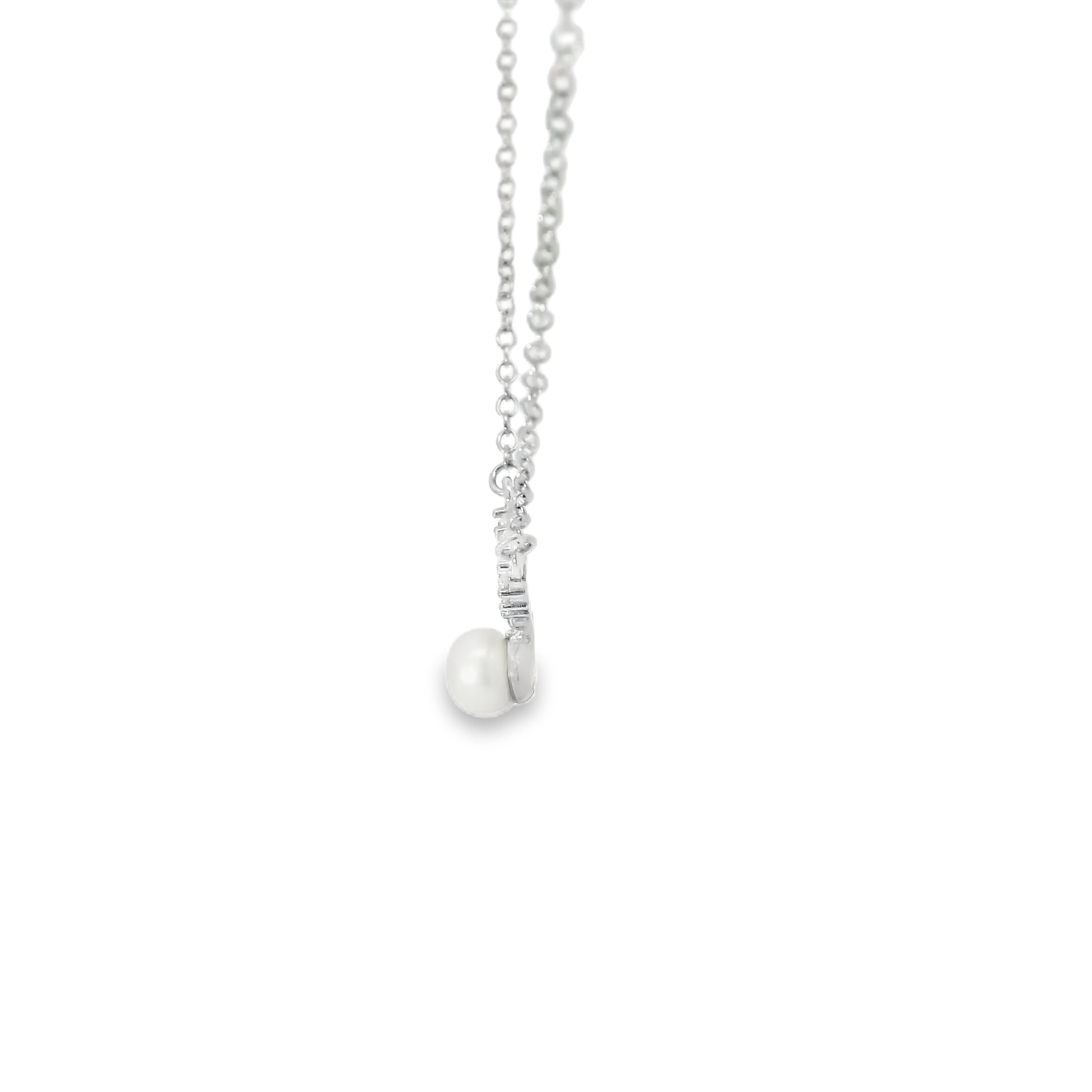STERLING SILVER PEARL NECKLACE