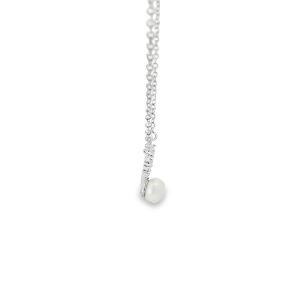 STERLING SILVER PEARL NECKLACE