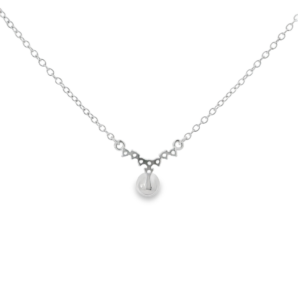 STERLING SILVER PEARL NECKLACE