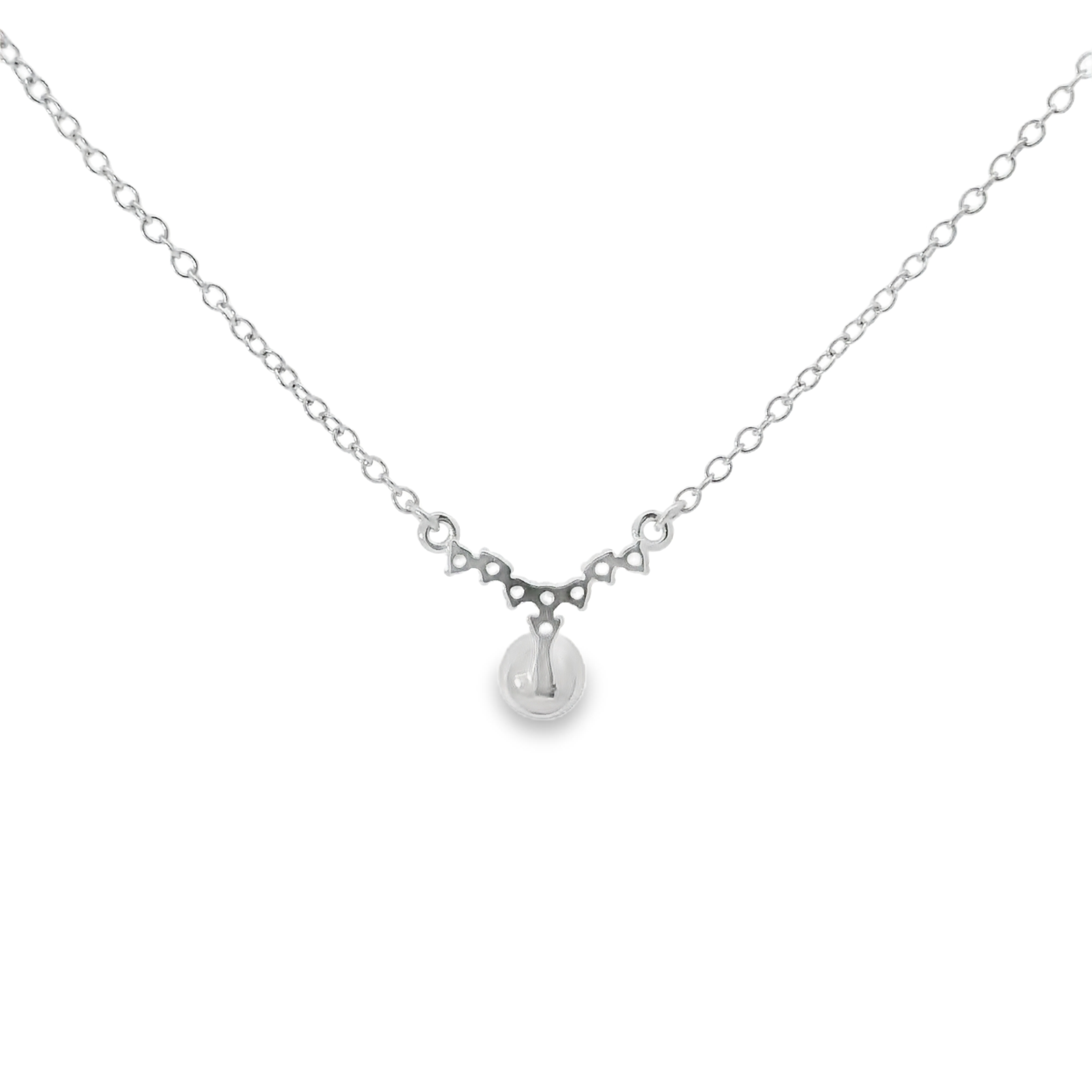 STERLING SILVER PEARL NECKLACE