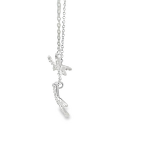 CUBIC ZIRCONIA STERLING SILVER NECKLACE (STARFISH)