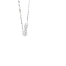 Load image into Gallery viewer, CUBIC ZIRCONIA STERLING SILVER NECKLACE (BUTTERFLY)