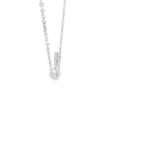 CUBIC ZIRCONIA STERLING SILVER NECKLACE (BUTTERFLY)