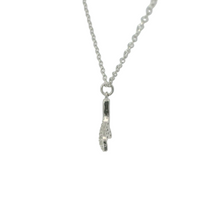 Load image into Gallery viewer, CUBIC ZIRCONIA STERLING SILVER NECKLACE (WHALE TAIL)