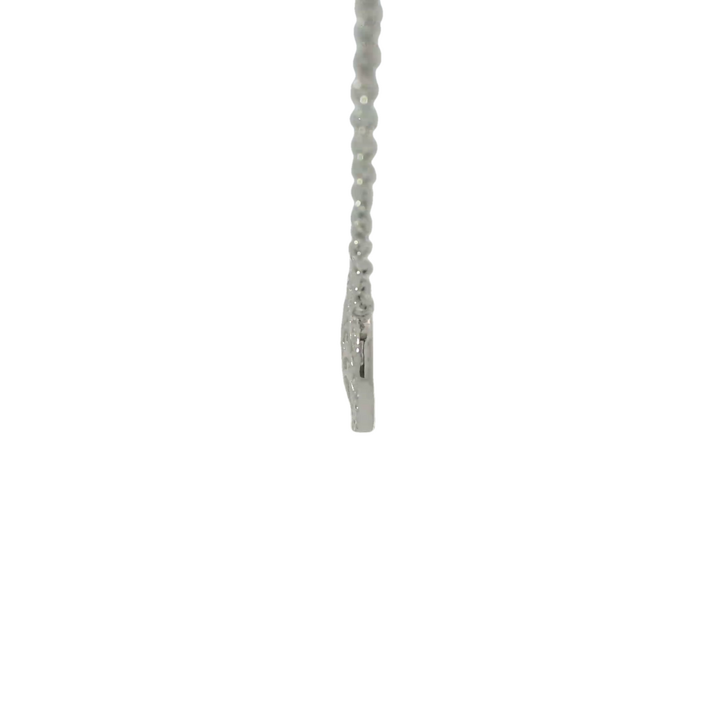 CUBIC ZIRCONIA STERLING SILVER NECKLACE (TREE OF LIFE)