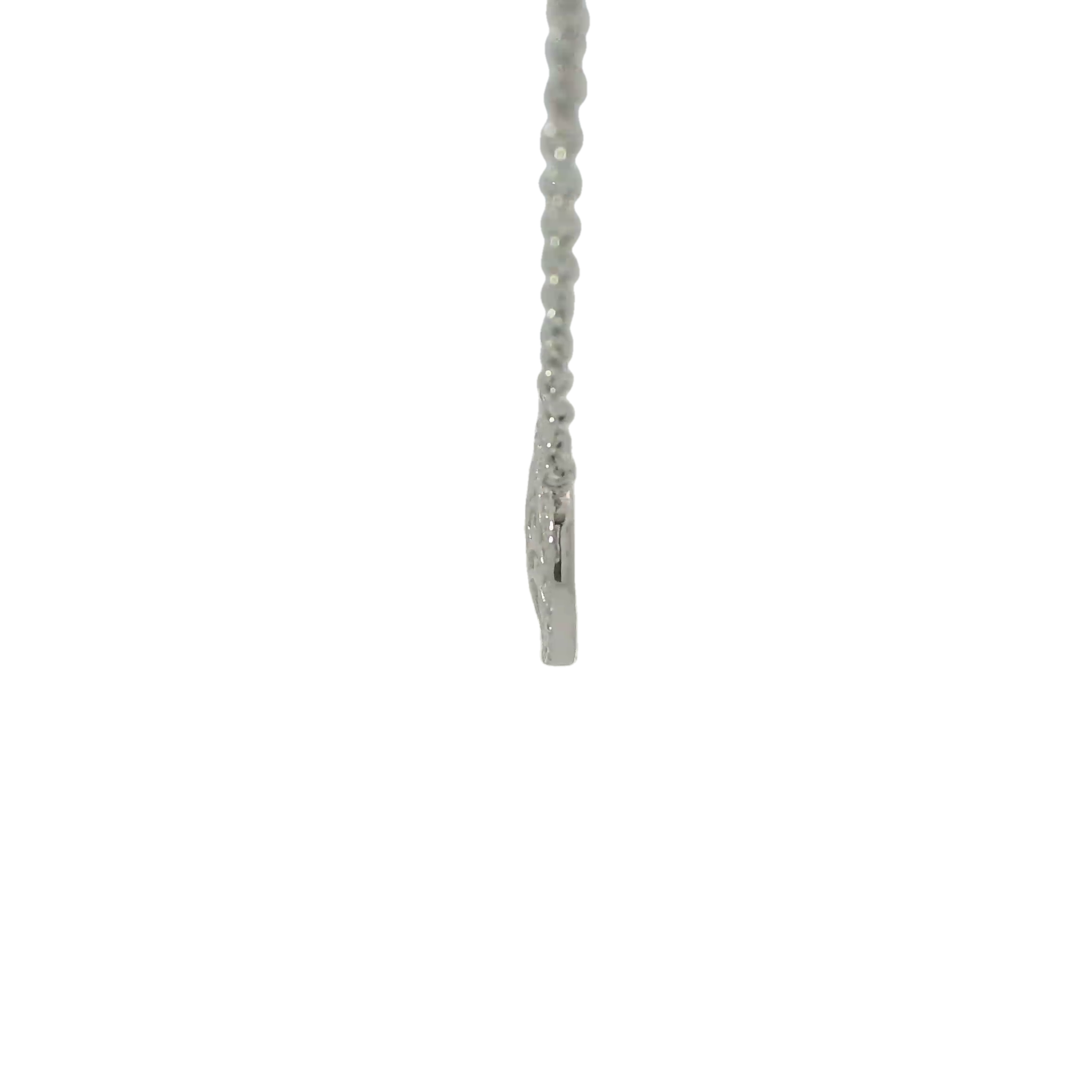 CUBIC ZIRCONIA STERLING SILVER NECKLACE (TREE OF LIFE)