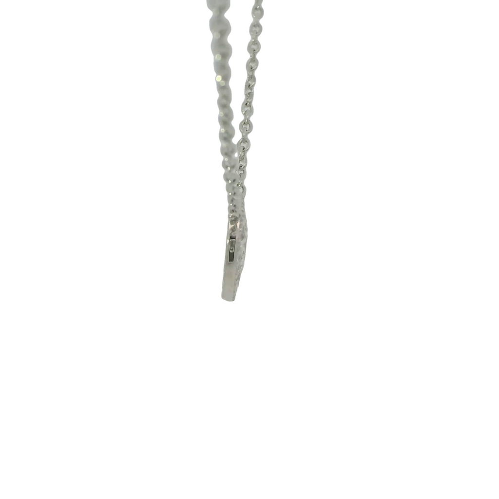 CUBIC ZIRCONIA STERLING SILVER NECKLACE (TREE OF LIFE)