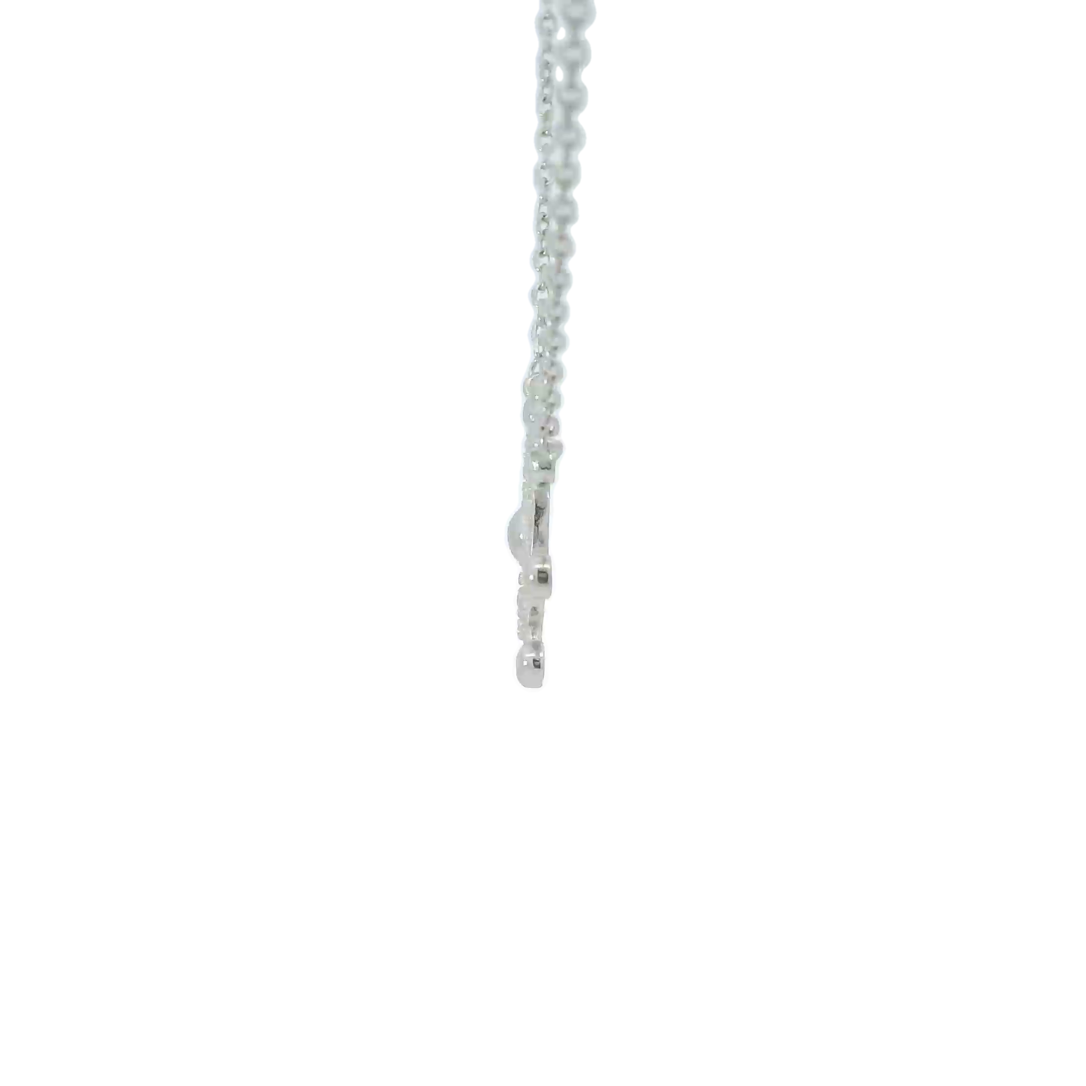 Sterling silver cubic zirconia necklace (Helm)