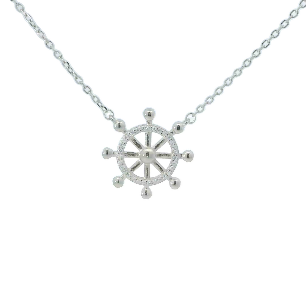 Sterling silver cubic zirconia necklace (Helm)
