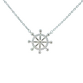 Sterling silver cubic zirconia necklace (Helm)