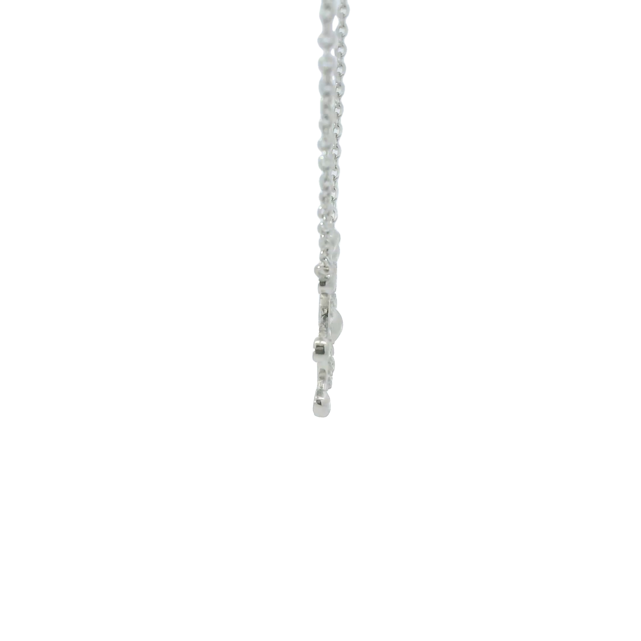 Sterling silver cubic zirconia necklace (Helm)