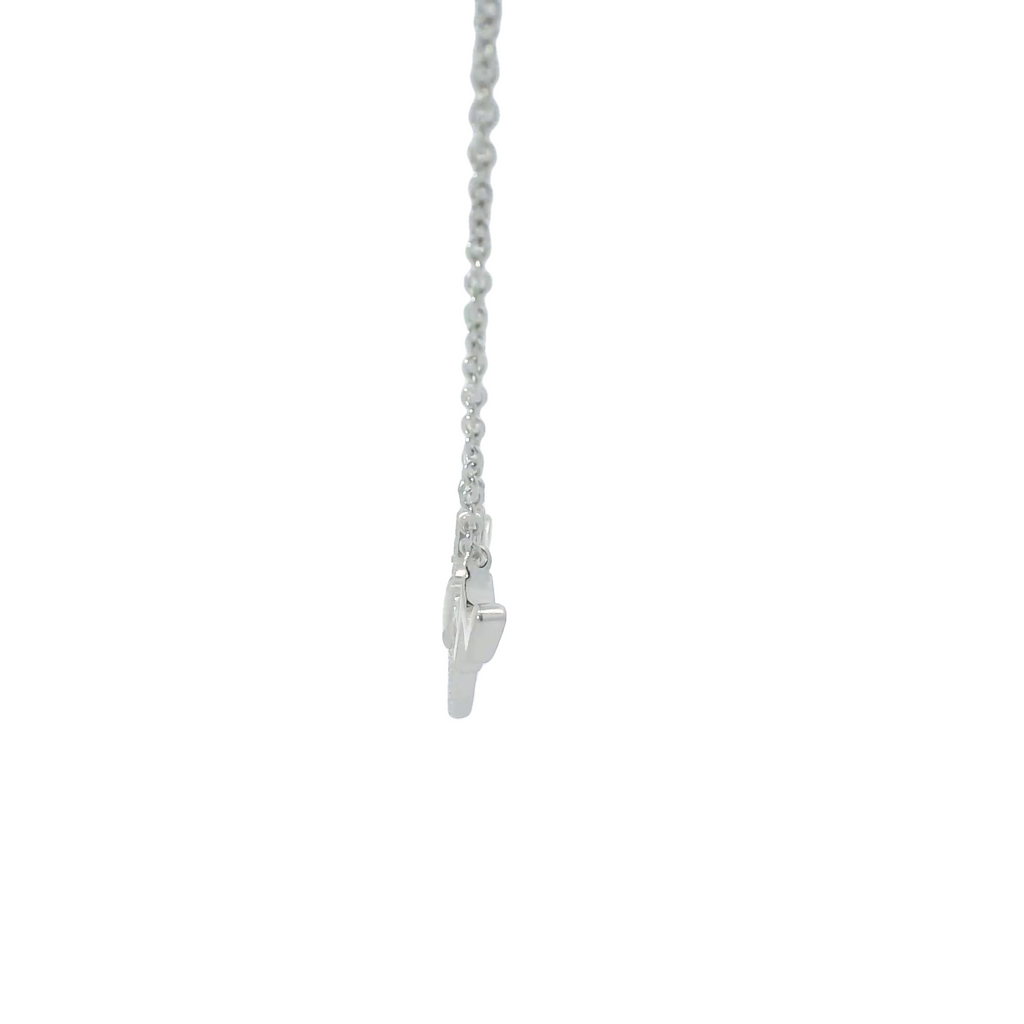 Sterling silver cubic zirconia necklace (Heartbeat)
