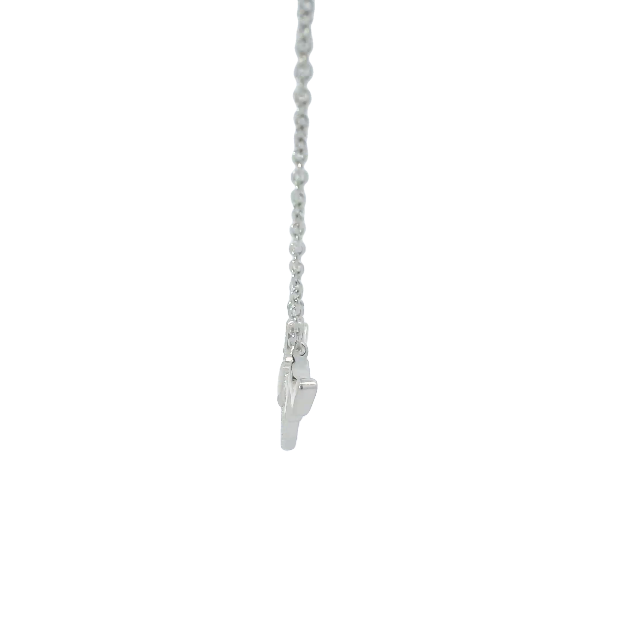 Sterling silver cubic zirconia necklace (Heartbeat)