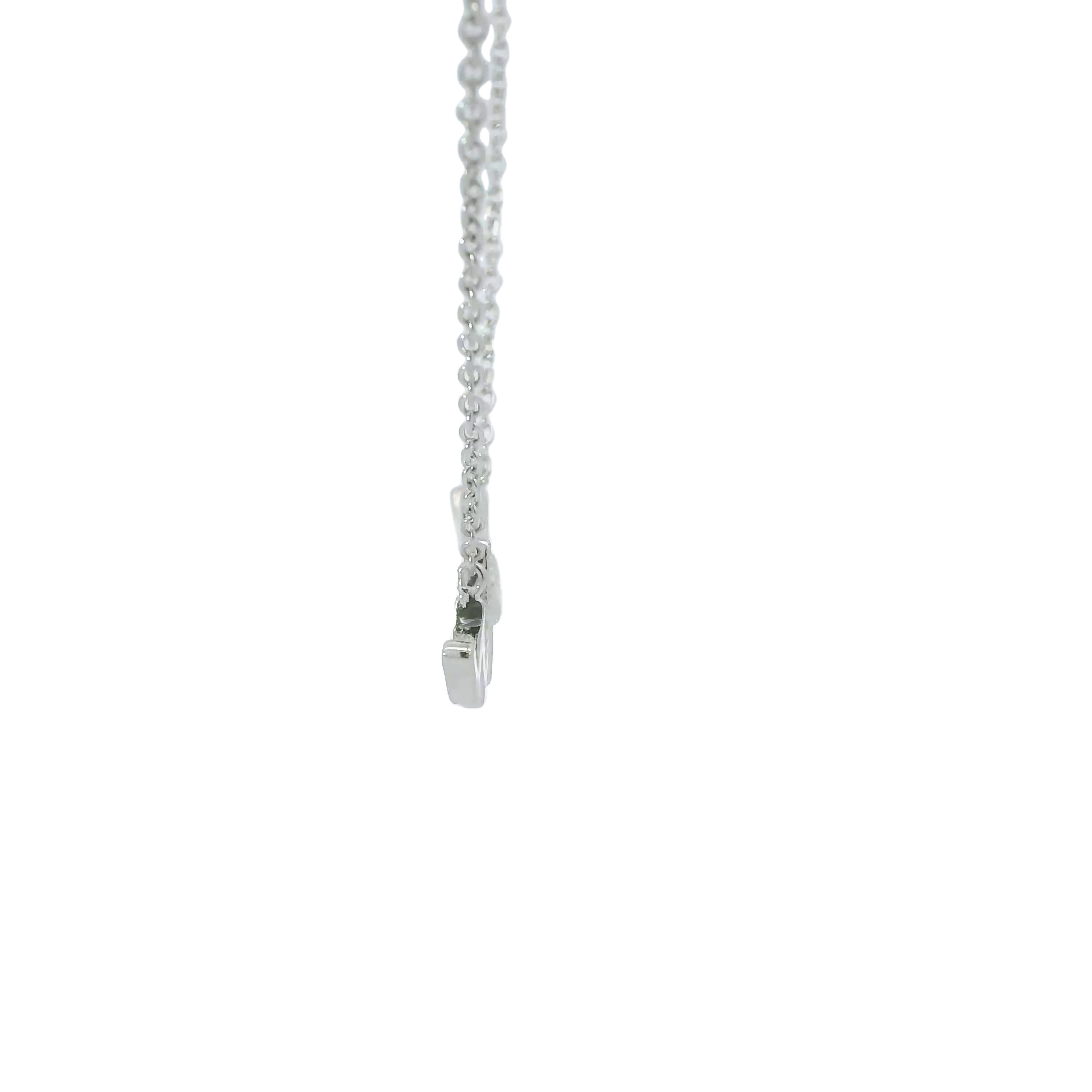 Sterling silver cubic zirconia necklace (Heartbeat)