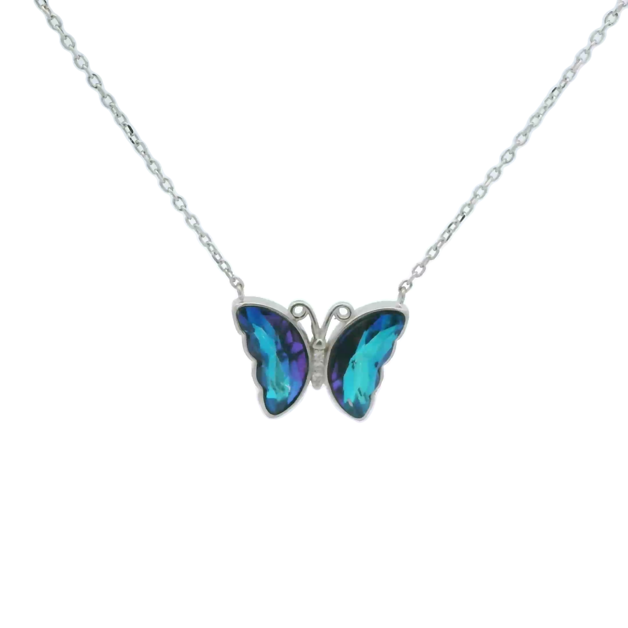 Cubic zirconia necklace (Butterfly)
