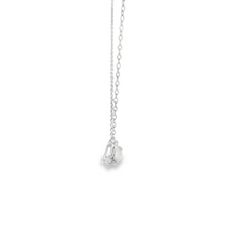 Load image into Gallery viewer, WHITE STERLING SILVER LAB OPAL NECKLACE (ROUND)