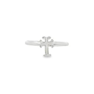 Cross Sterling silver ring