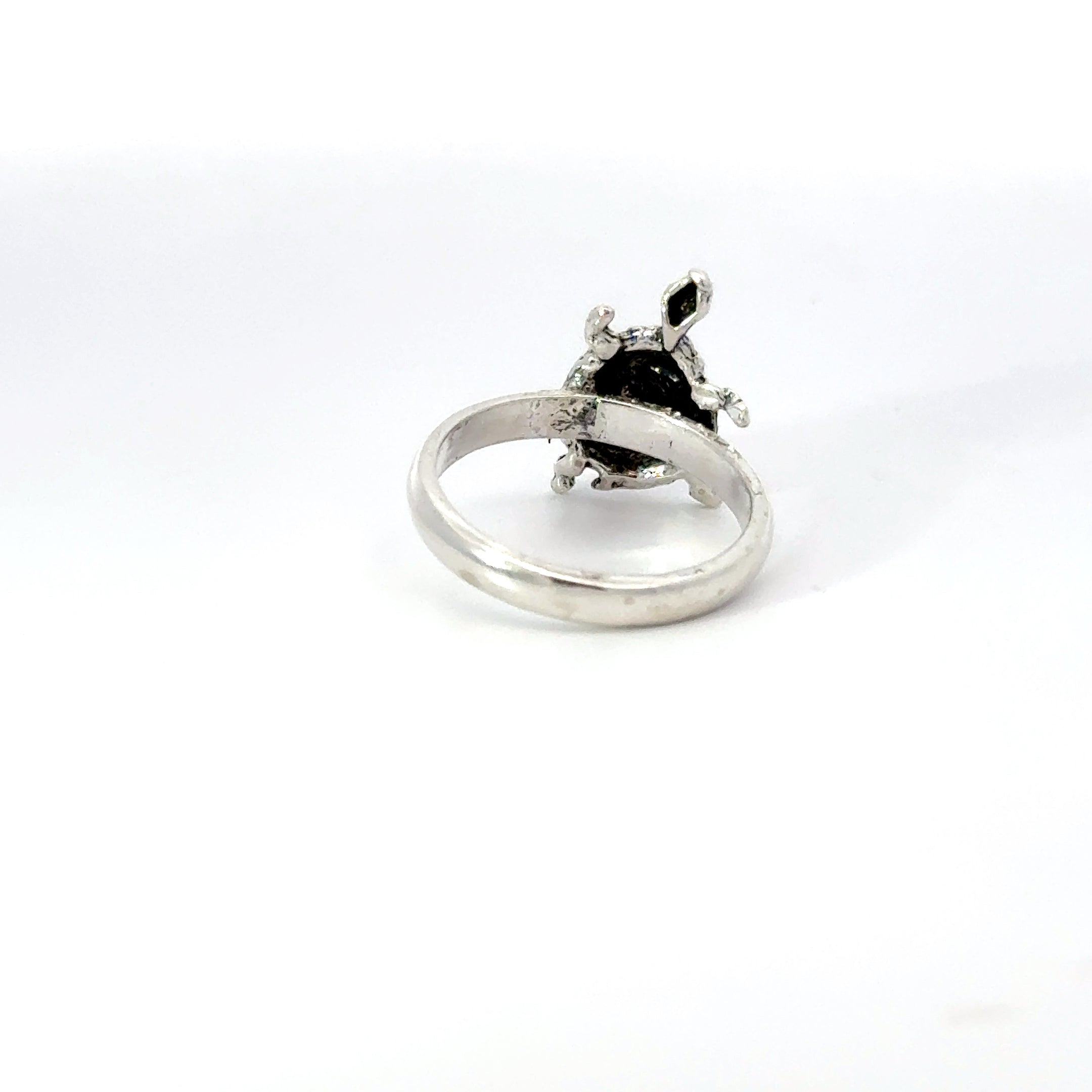 Sterling silver turtle ring