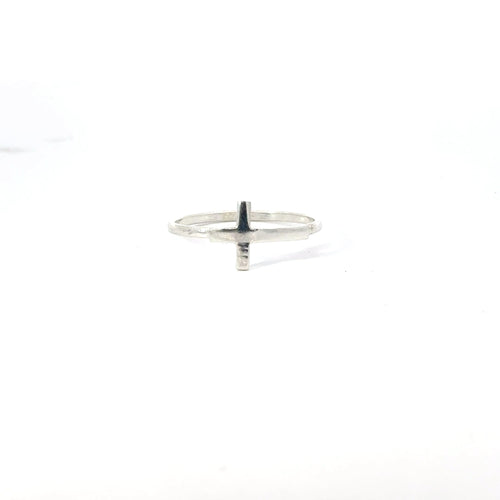 CROSS STERLING SILVER RING