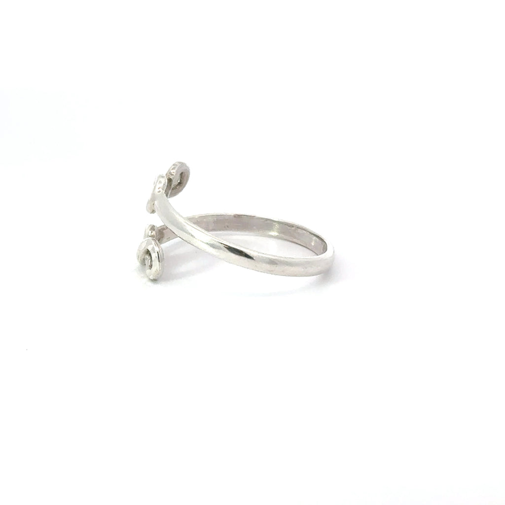 DOUBLE INFINITY STERLING SILVER RING