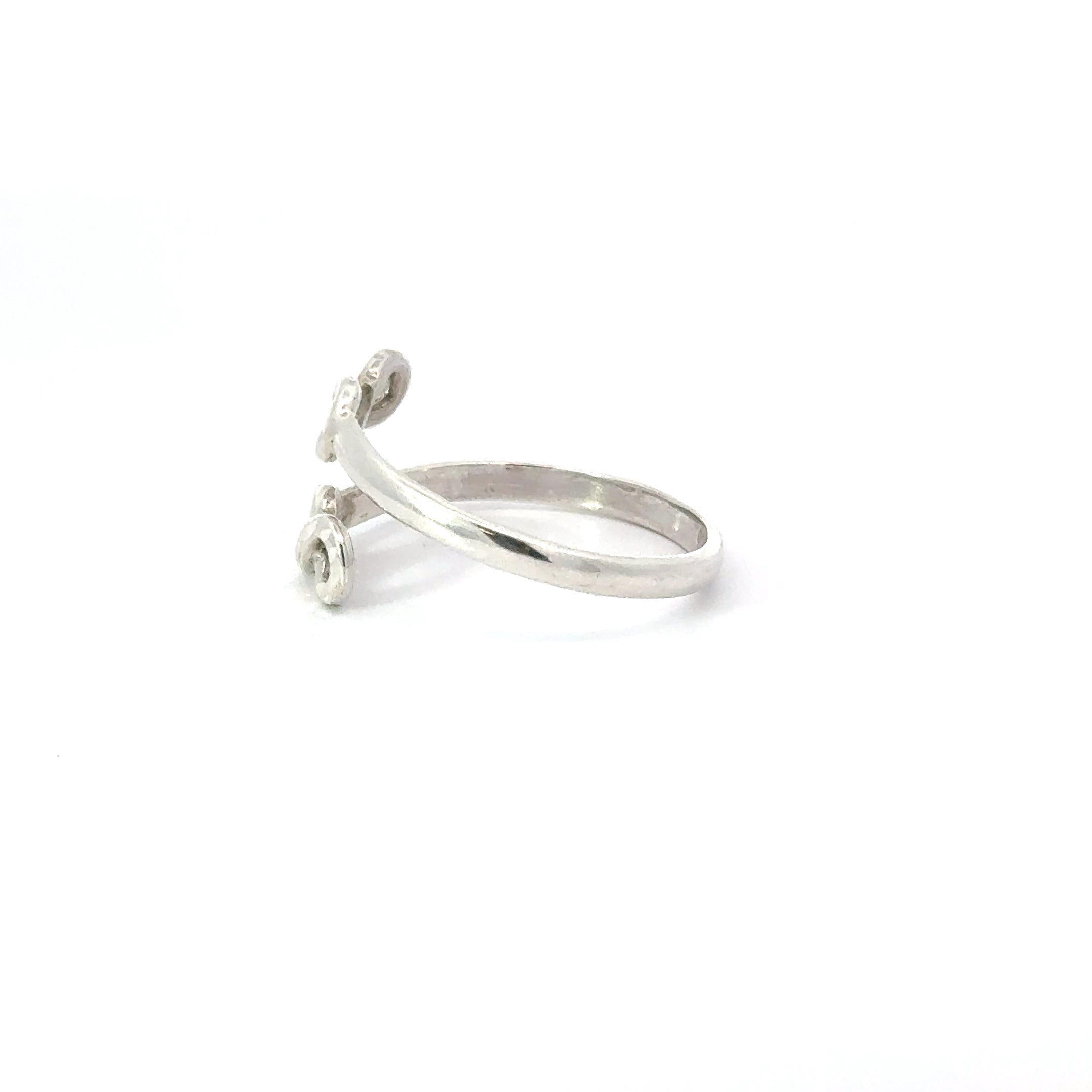 DOUBLE INFINITY STERLING SILVER RING